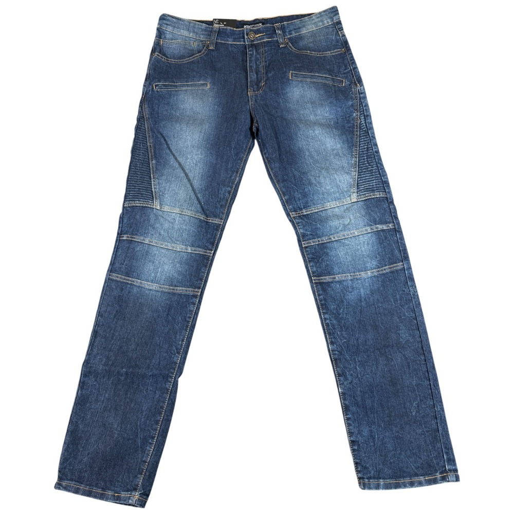 Modern Culture Jeans Men 36x34 Blue Solid Stretch Slim‎ Fit Straight Leg Outdoor